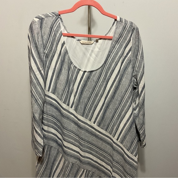 Soft Surroundings Linen Blend Stripes Dress Size XL - Picture 3 of 10